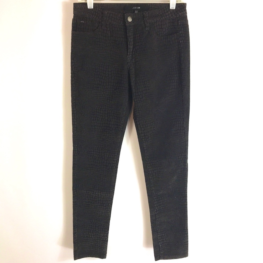 Joes Jeans Skinny Velvet Reptile Croc Textured sz 27